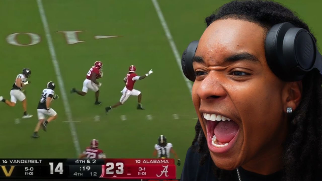 BAMA LOCK TF INNN!!! РЕАКЦИЯ БОЛЕЛЬЩИКА ИЗ АЛАБАМЫ НА МАТЧ №16 «Вандербильт» против №10 «Алабамы»...