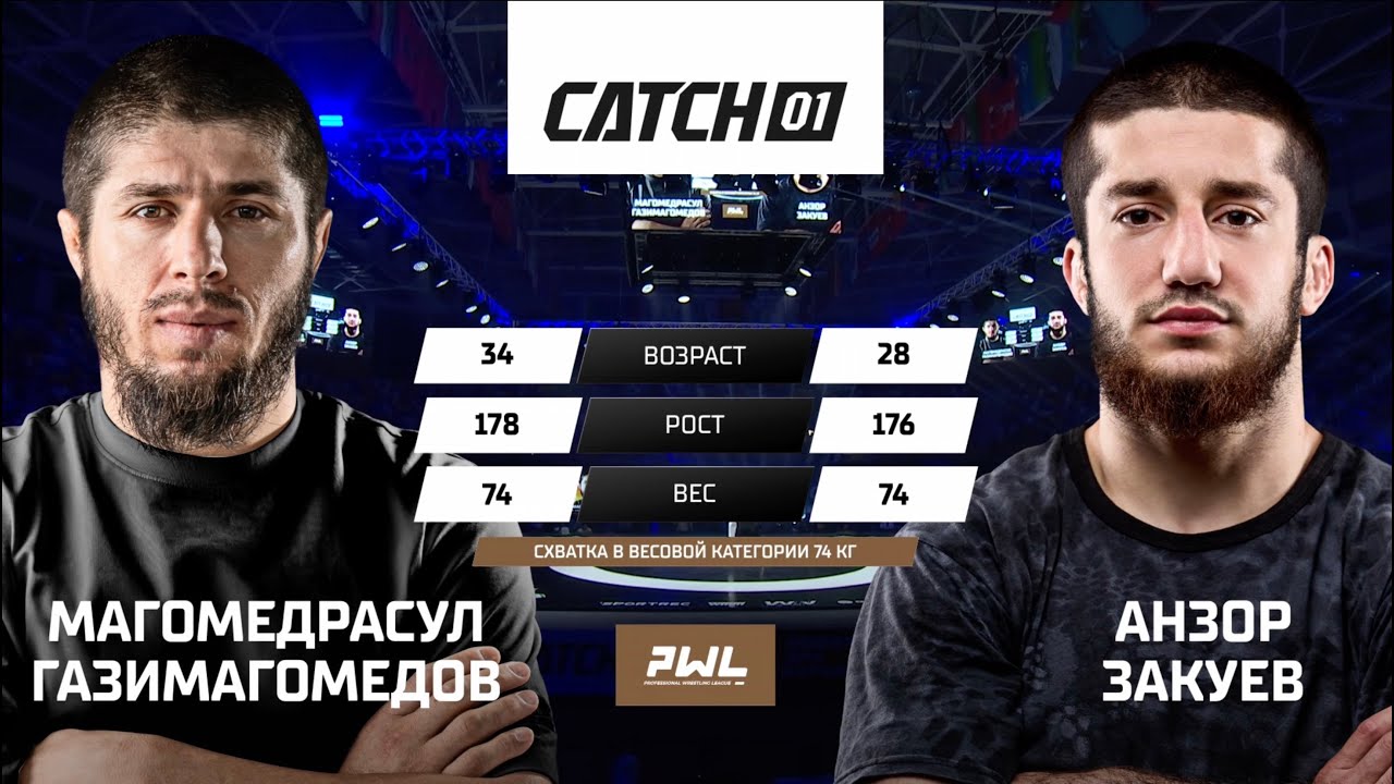 Анзор Закуев (КБР) — Магомедрасул Газимагомедов (Дагестан) | 74 кг | Август, 2025. CATCH 01