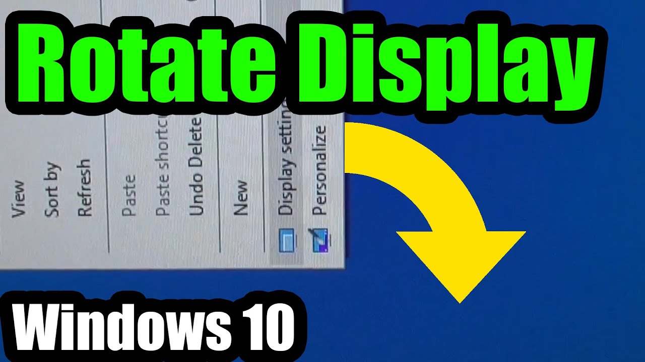 How to correct Screen Orientation under Windows 10? (Landscape/Portrait)
