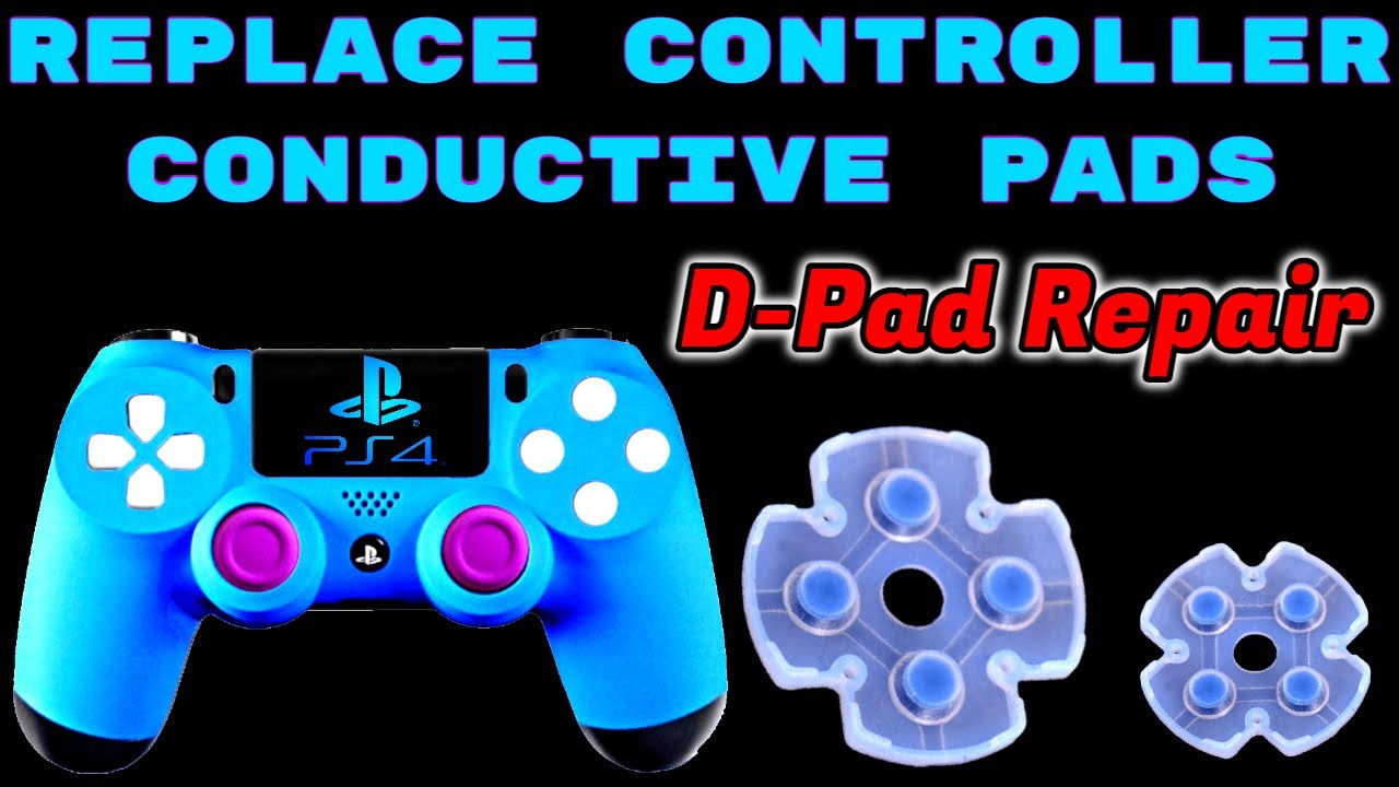 HOW TO REPLACE BROKEN D-PAD BUTTONS, PS4 CONTROLLER RUBBER PAD REPAIR