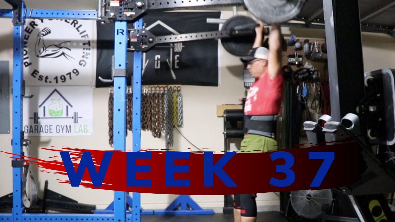 Week 37 - Strongman Garage Gym Training Video Log