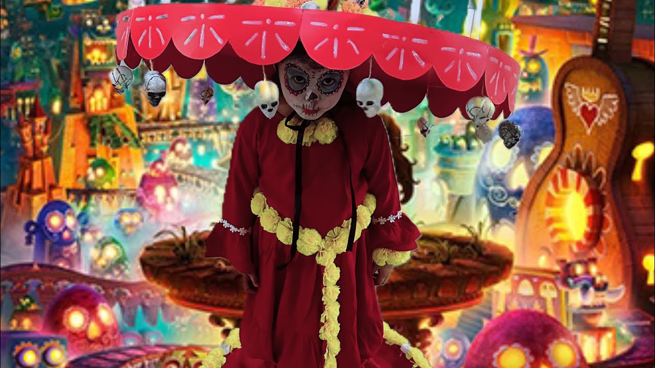 Callie as La Muerte from Book of Life | DIY La Muerte Costume #halloween2023