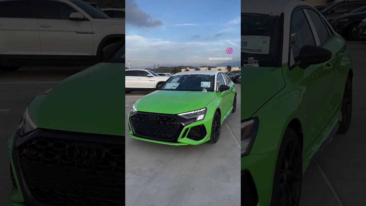 Unwrapping the 2024 Audi RS3 in Kyalami Green! The perfect spec? #audi #rs3 #5cylinder #audisport