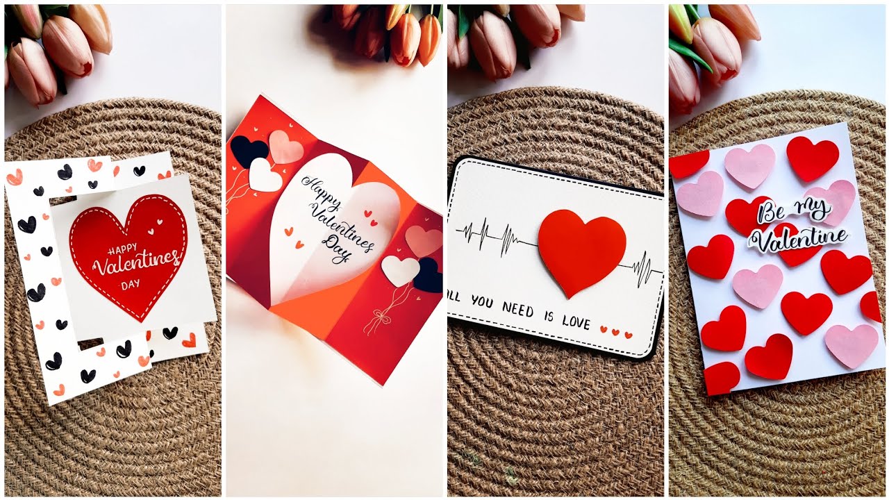 5 Beautiful DIY Valentine's Day Cards | Quick Handmade Valentine's Day Cards Ideas | TUTORIAL 