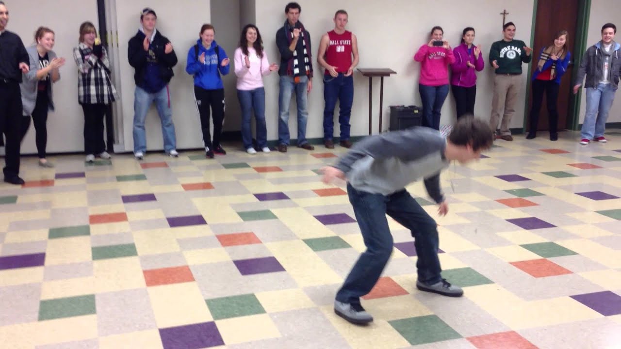 Fr. Joseph from the Fathers of Mercy Break Dancing