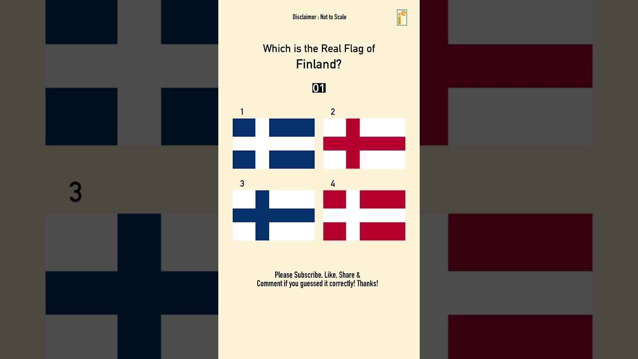 Find the Real Flag 26 &bull; Finland #flag #quiz