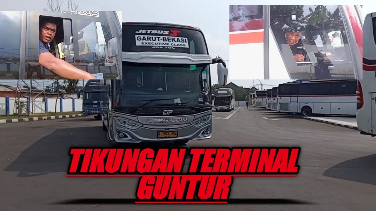 AKSI BUS KEREN MENIKUNG DI TERMINAL GUNTUR GARUT