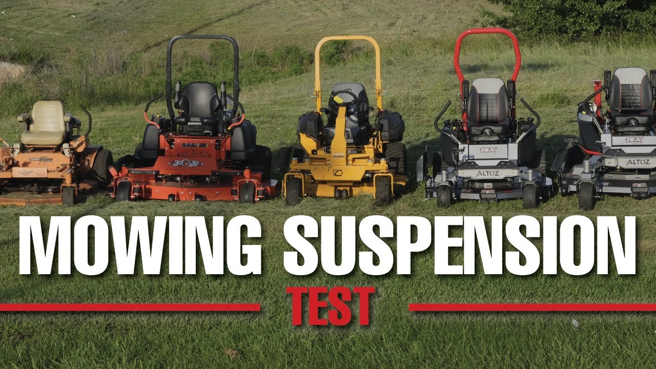 ТЕСТИРОВАНИЕ | Типы подвески газонокосилок с нулевым радиусом поворота.