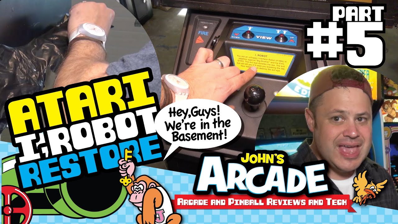 I, Robot Arcade Restore Part 5 : Control Panel Repair and replacing vinyl on an Atari arcade game