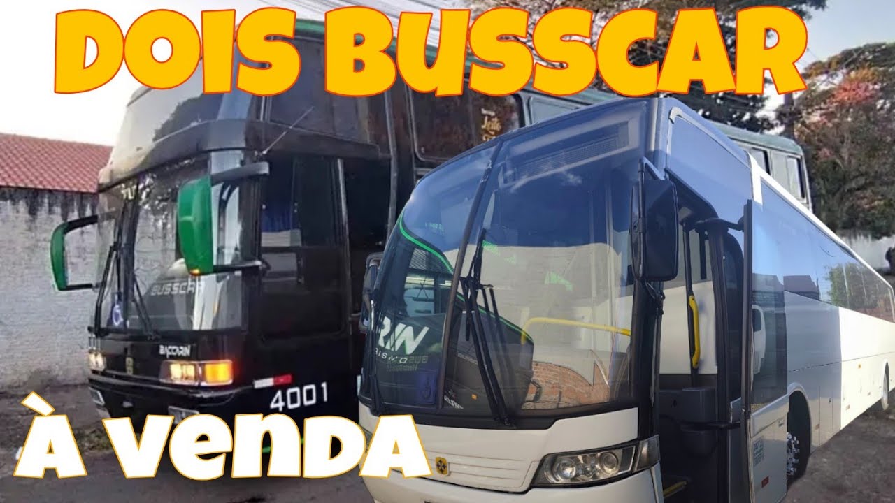 À Venda Dois Ônibus Busscar de Gerações diferente 