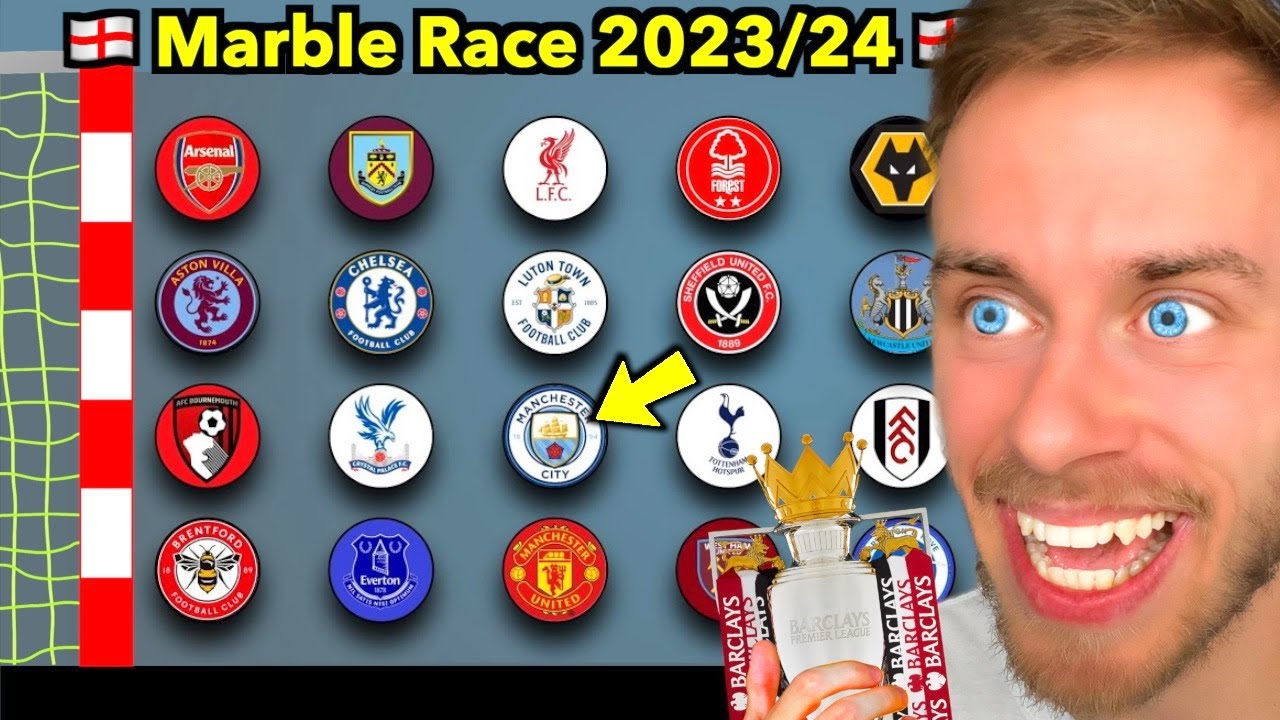 MARBLE RACE sagt die PREMIER LEAGUE 2023/24 voraus! 👀🏆 (*FINALE*)