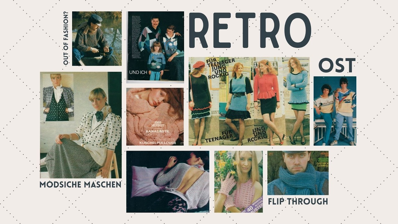 Zeitlos oder out of fashion? 📖 Strickmagazine Modische Maschen aus der DDR der 80er Jahre 🧶