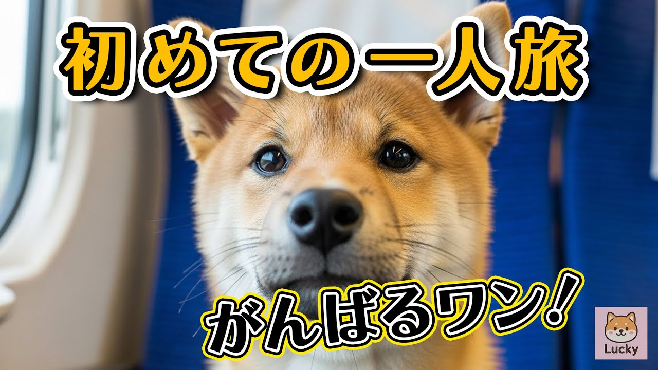 【柴犬ラッキー】初めての一人旅♪ 子犬が向かうのはどこかワン？ Shiba Inu Lucky’s First Solo Trip ♪