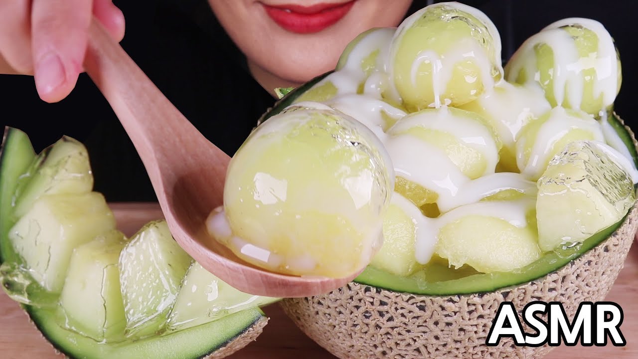 ASMR 메론빙수 탕후루  MELON BINGSU Tanghulu EATING SOUNDS Mukbang