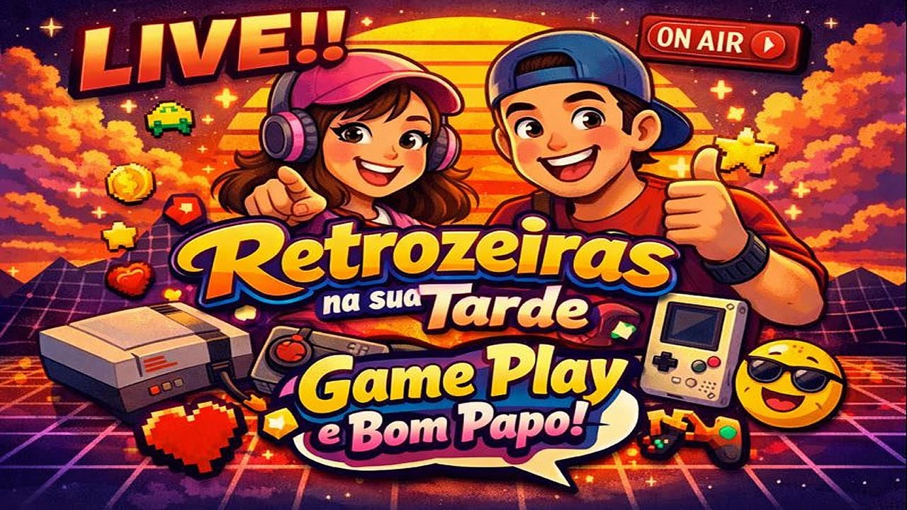 🔴Live!! Retrozeiras na sua Tarde  - Game Play e Bom Papo! #retrogames #steamgame #vempralive