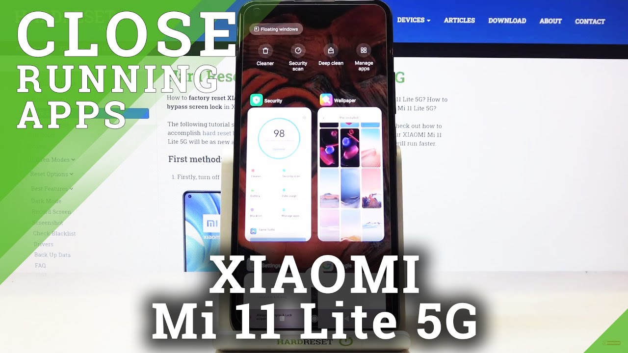How to Close All Running Applications on XIAOMI Mi 11 Lite 5G &ndash; Background Applications