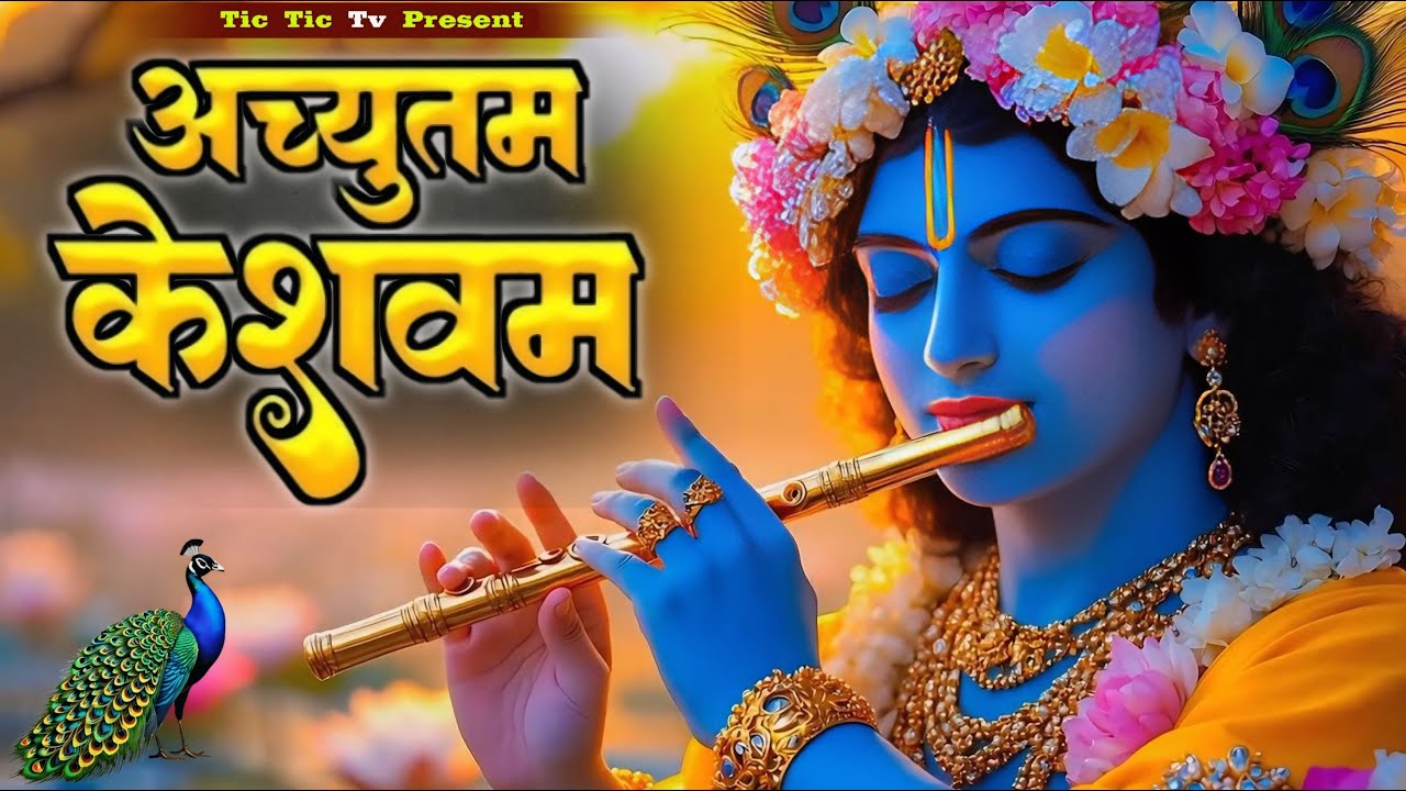 ACHYUTAM KESHAVAM KRISHNA DAMODARAM | VERY BEAUTIFUL BHAJAN | POPULAR KRISHNA BHAJAN #krishnabhajan