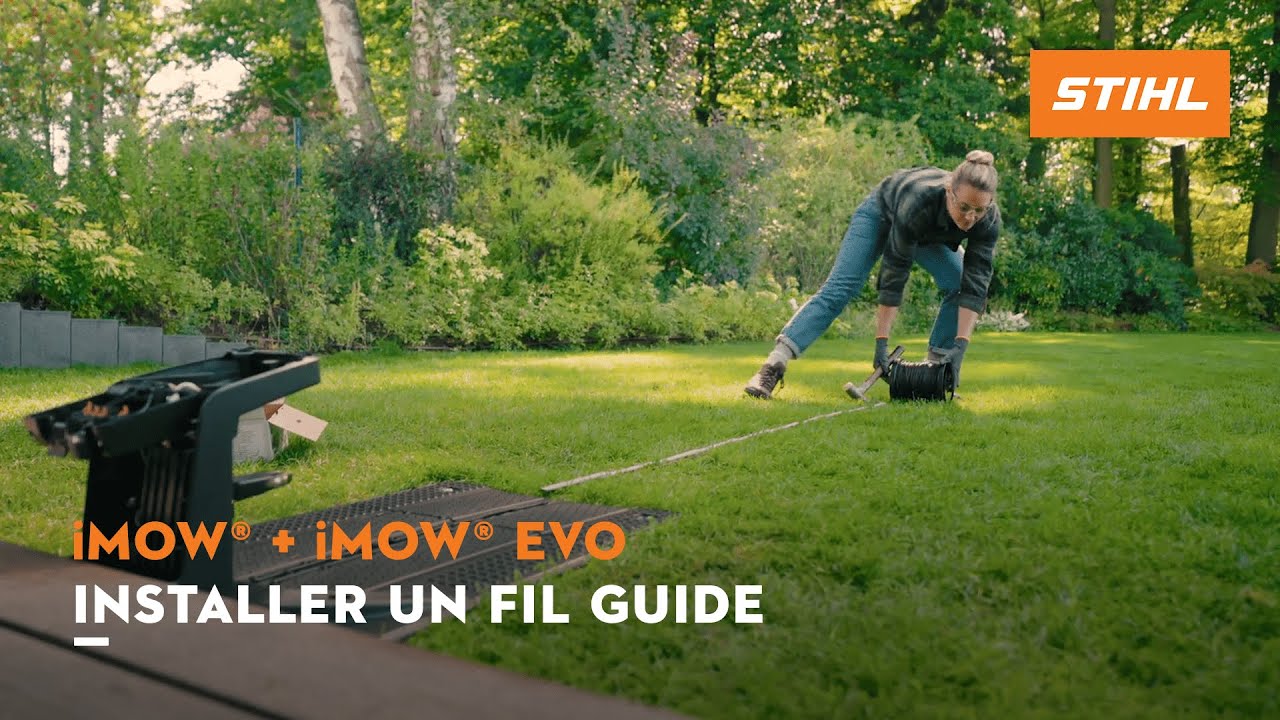 Robot tondeuse STIHL iMOW® | Installer un fil guide