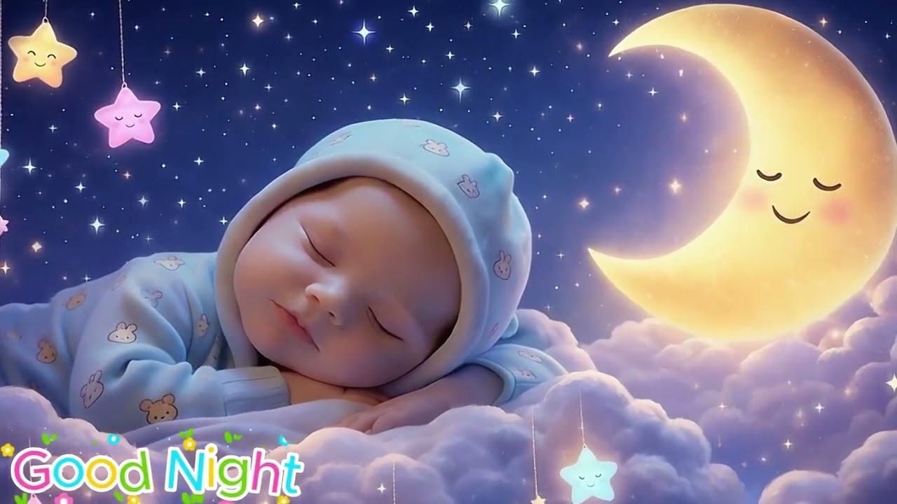 Baby Sleep Music 🌙Gentle Mozart & Brahms Lullaby 💤 Deep Sleep & Sweet Dreams in Minutes