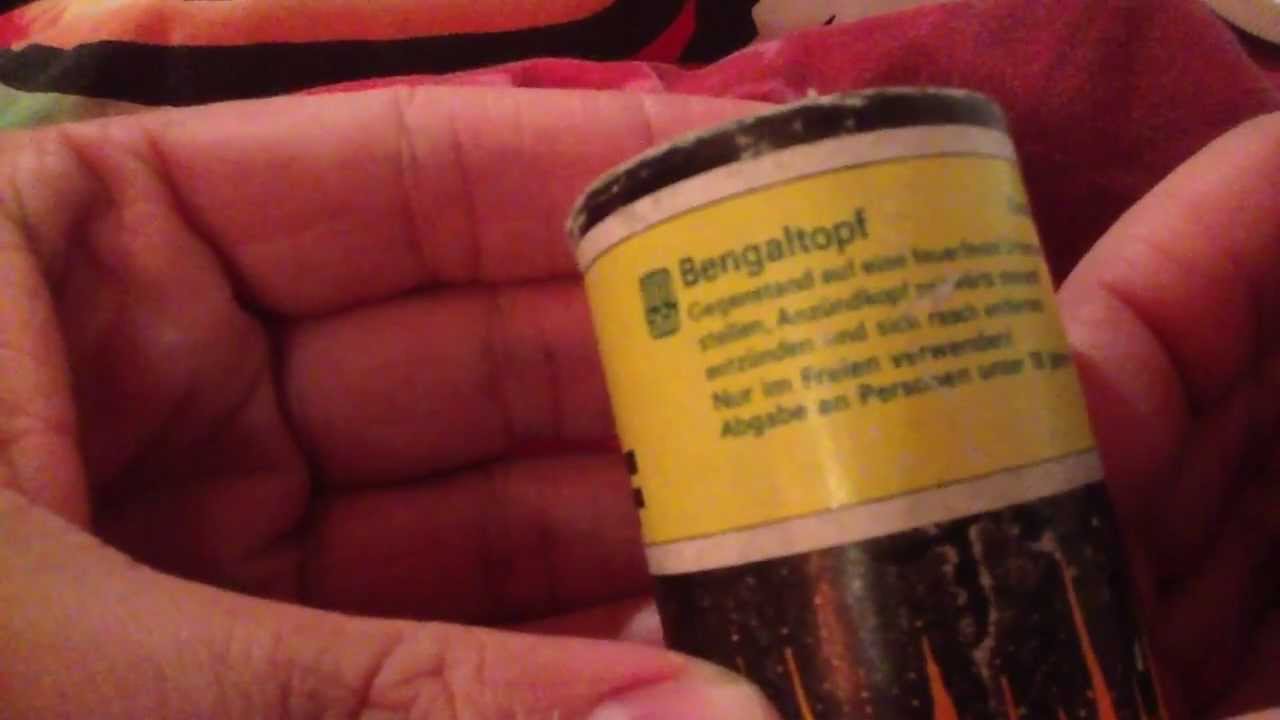 Unboxing Pyrofa Bengaltopf Orange / Trocknungsprozess