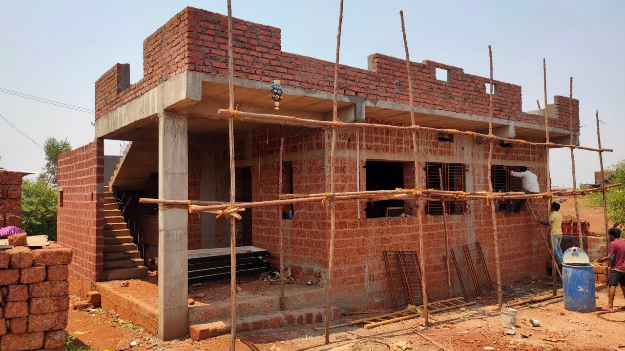 900 square feet 2bhk east face without column village house walkthrough