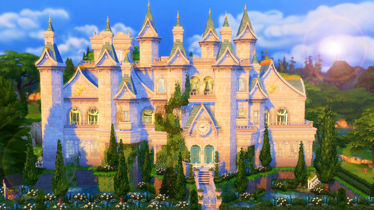 Sims 4 House Build - Disney Princess Inspired Castle (Pt. 1)