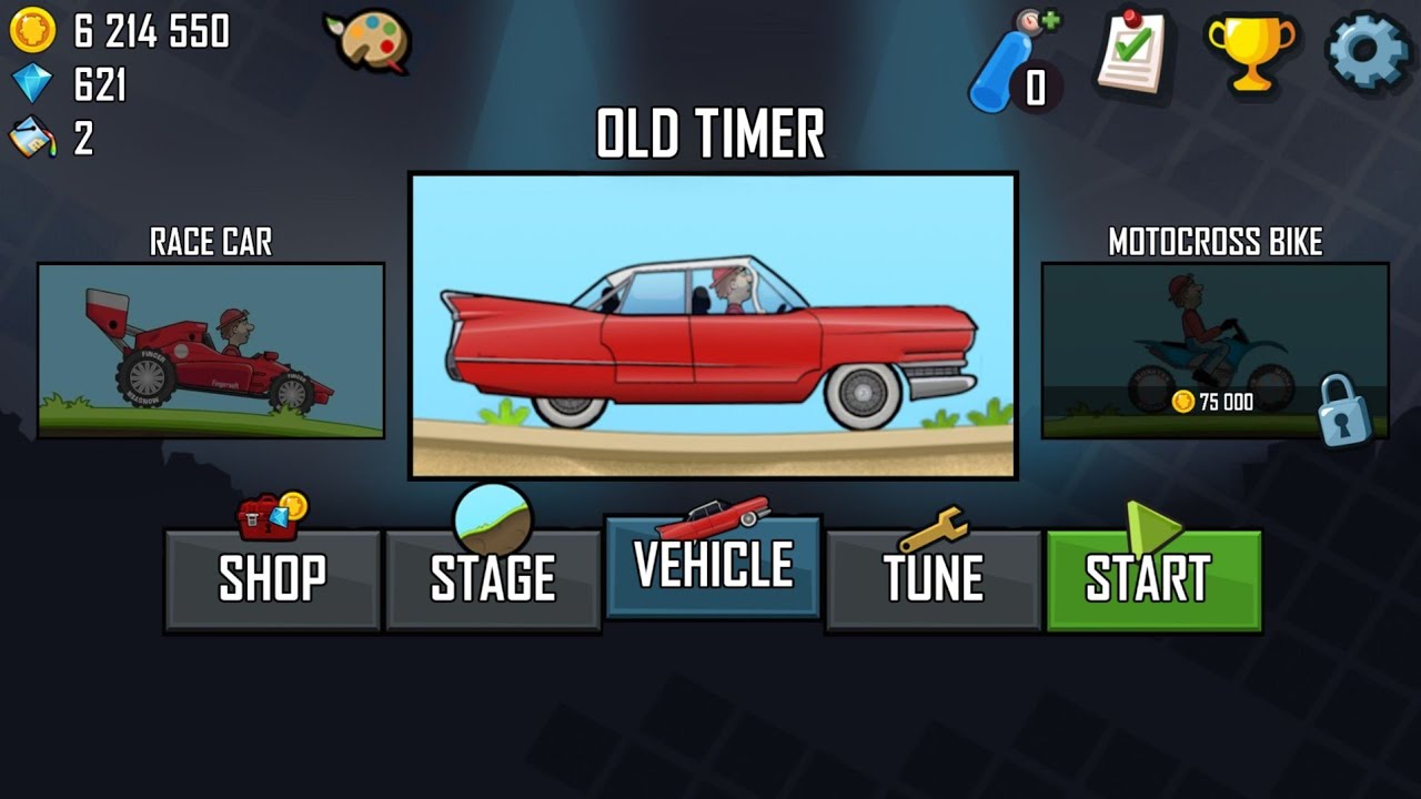 New Vehicle OLD TIMER - Hill Climb Racing [Mod]