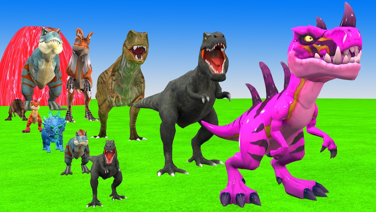 Long Slide Game With Cow Elephant Gorilla Hippopotamus Tiger 3d Animal Game Funny 3d Animals