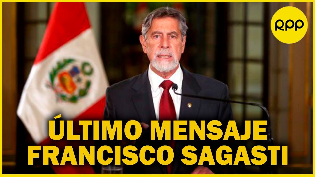 Francisco Sagasti brindó su último mensaje a la Nación