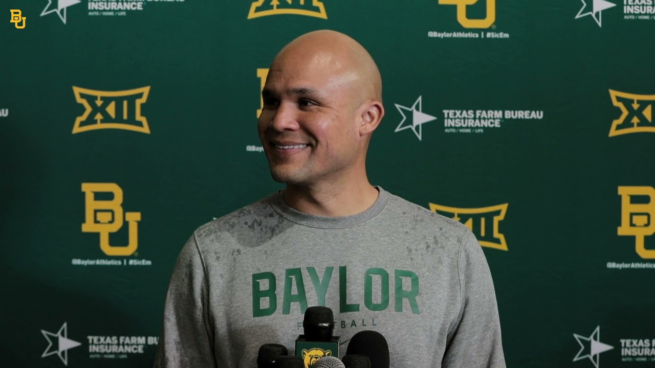 Baylor Football Post Practice Media: Coach Dave Aranda, Connor Galvin and Jalen Pitre