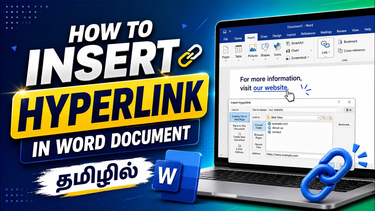 How to insert a Hyperlink in Word Document
