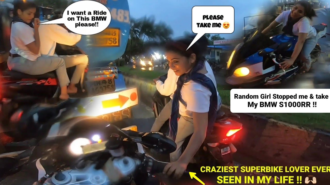 Random Girl Stopped me & took My BMW S1000RR!!|