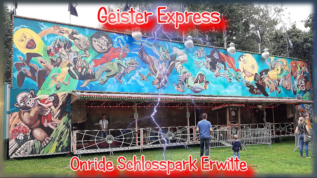 Geister Express Schneider Onride Schlosspark Erwitte pop up Freizeitpark Kirmes Tester Geisterbahn 2