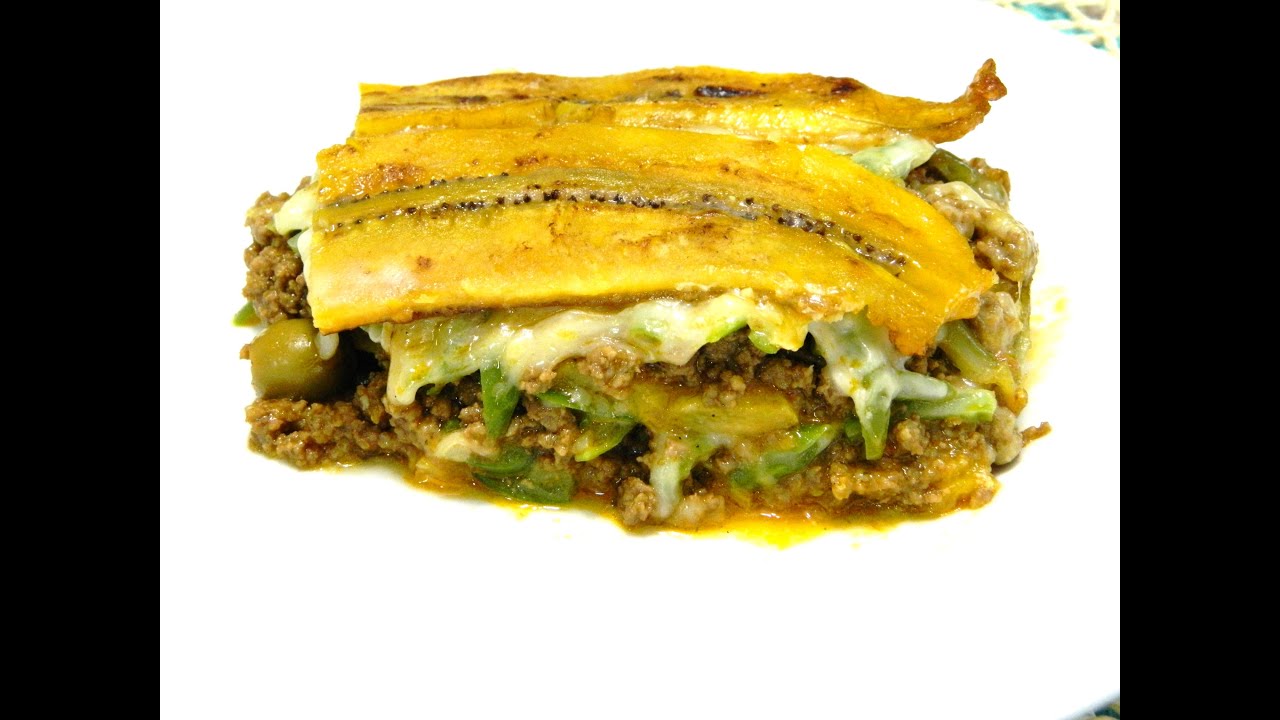 Piñon or Pastelon de Maduros (Puerto Rican Lasagna)