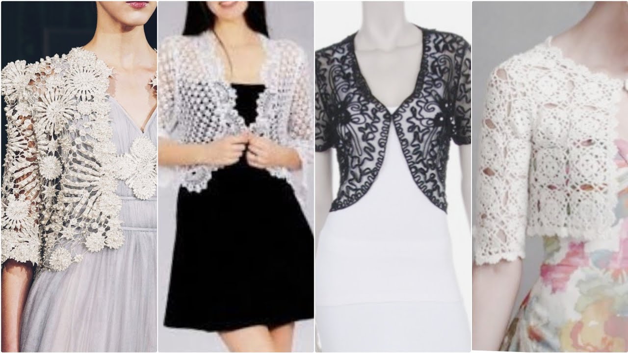 Top Stylish beautiful and trendy net jackets/beautiful unique open jacket design