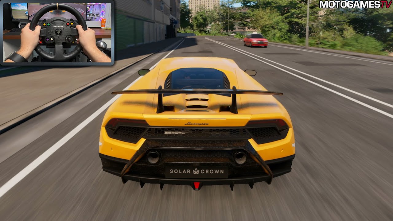 Test Drive Unlimited Solar Crown - 2017 Lamborghini Huracán Performante | Thrustmaster TX Gameplay