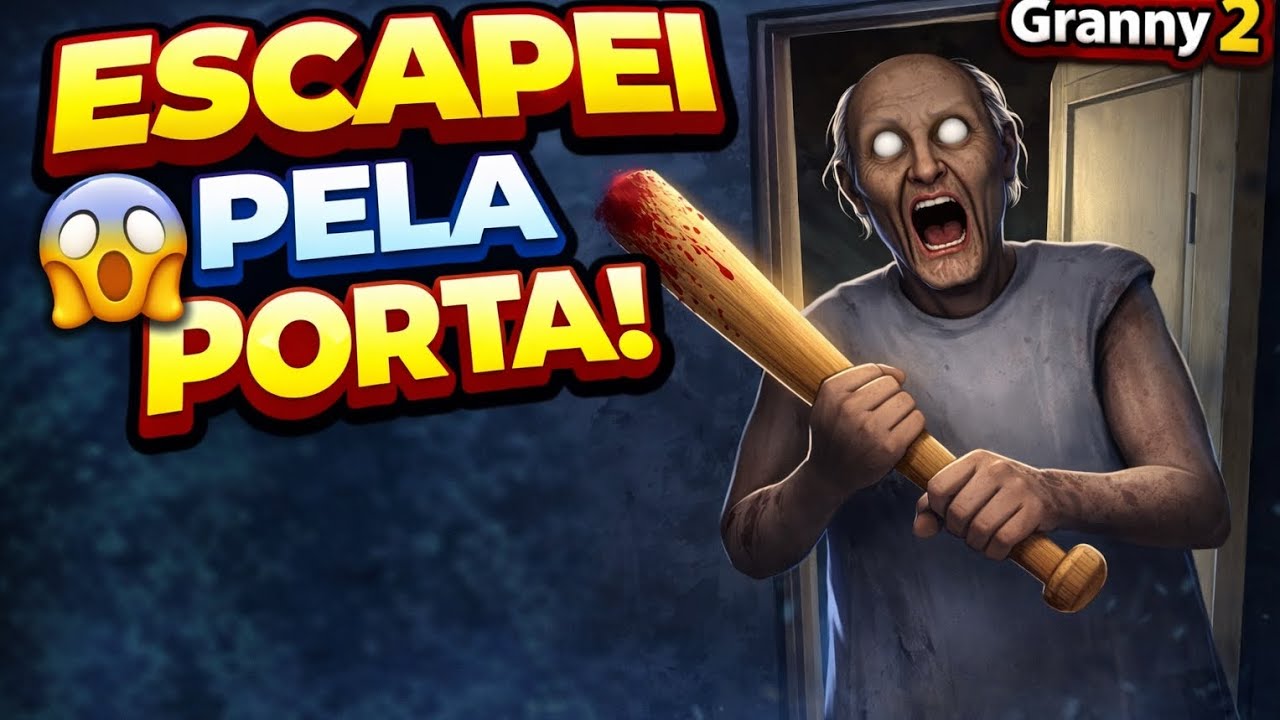 😱 ESCAPEI PELA PORTA DA CASA DA GRANNY! (Só a Granny) | Granny 2