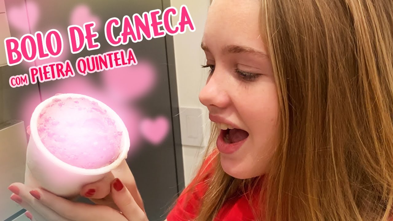 Bolo de caneca com Pietra Quintela