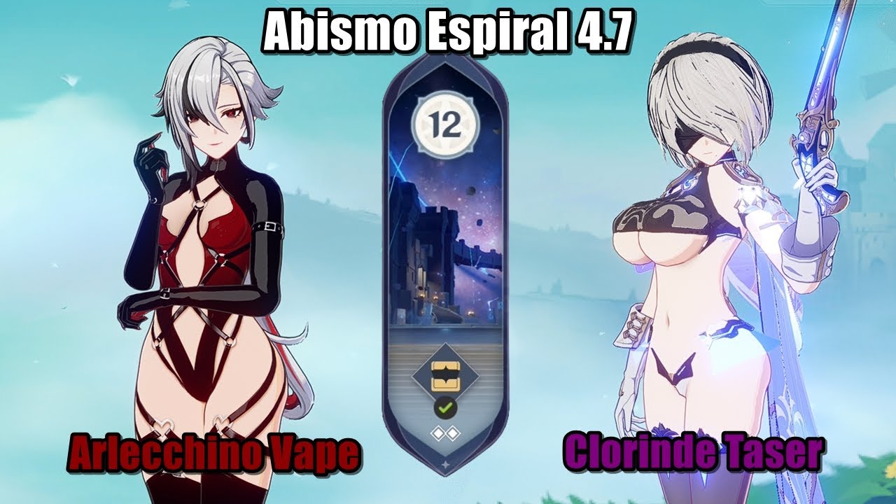 Spiral Abyss 4.7 - Abismo Espiral / Clorinde C0 Taser & Arlecchino C1 Vape | Genshin Impact