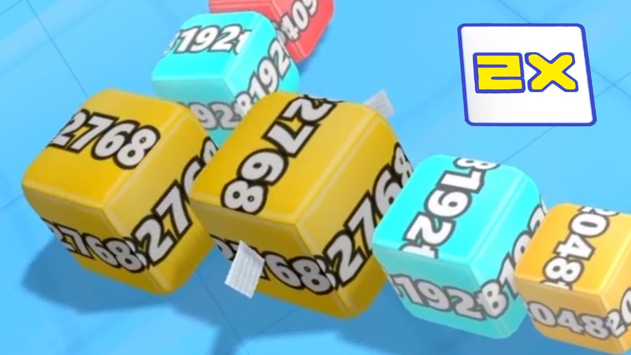 Cube 2048.io Game 🎲 A NEW GAME  🎲 CUBES SNAKE 2048.io Gameplay