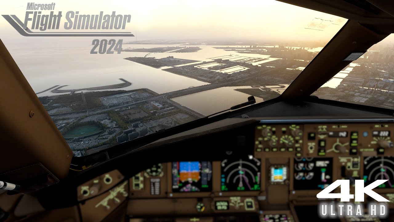 【MSFS2024】羽田悪天候ルート✈︎実写並みのリアルな景色のなか羽田へ着陸 - PMDG777-200ER PW【Microsoft Flight Simulator 】