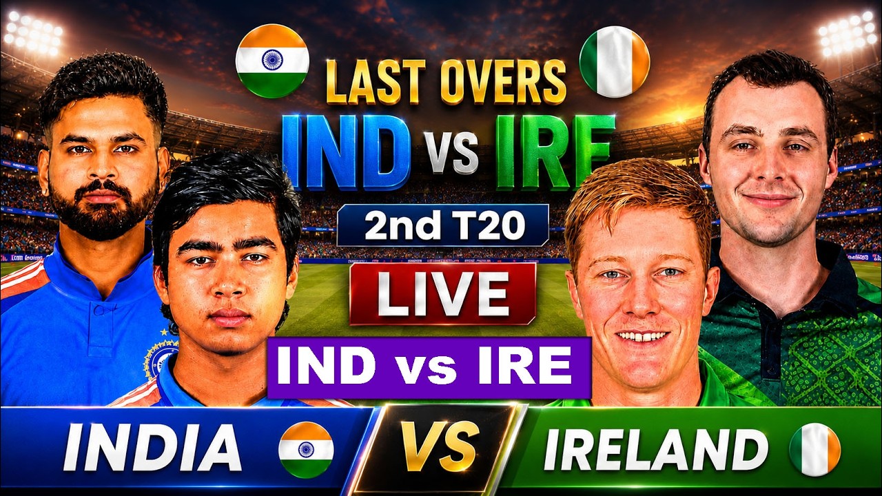 🔴 LIVE: India vs Ireland, 2nd T20 | Live Cricket Match Today | Live Match Today Score Last 4 Overs