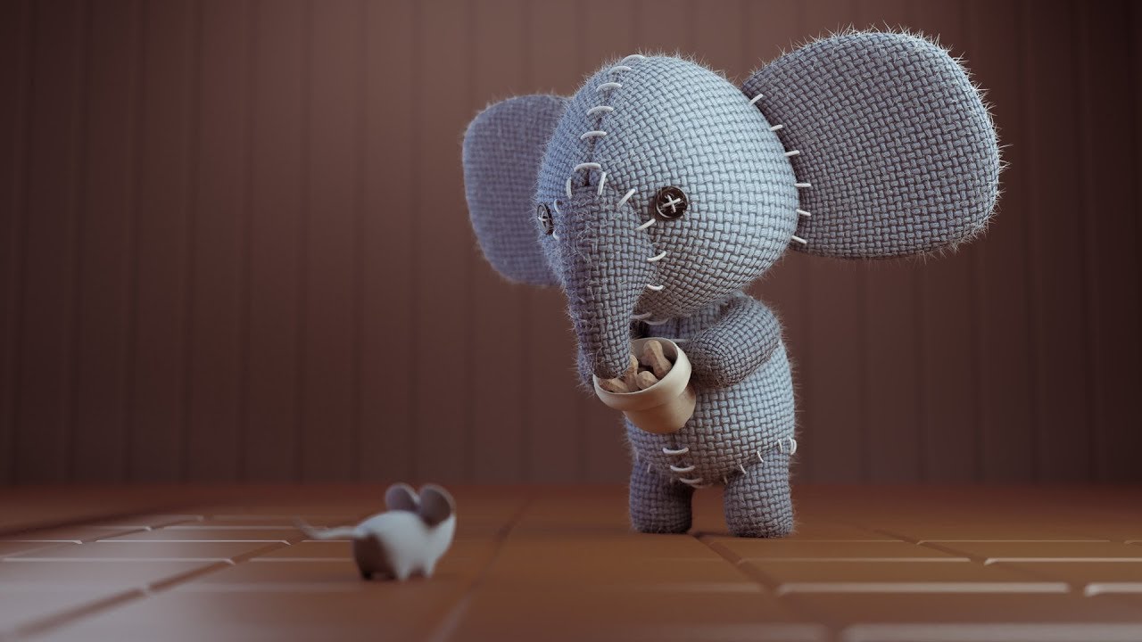 CGC Classic: Creating a Stuffed Elephant pt. 2 - Textures / Render Composition (Blender 2.6)
