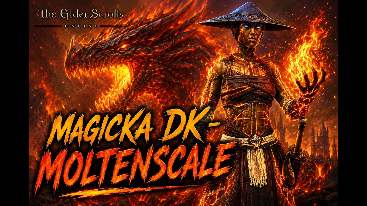 ESO Magicka Dragonknight &ndash; MoltenScale 🔥 INSANE PvE DPS Build!