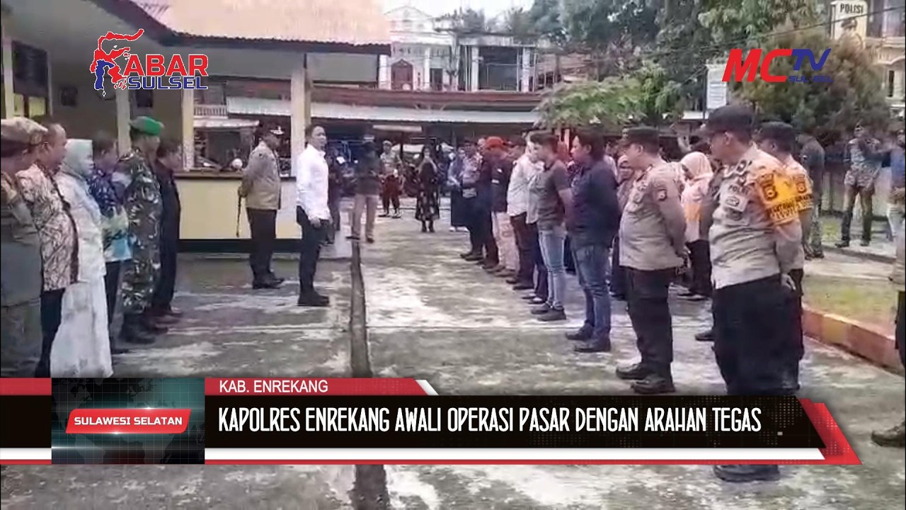 KAPOLRES ENREKANG AWALI OPERASI PASAR DENGAN ARAHAN TEGAS