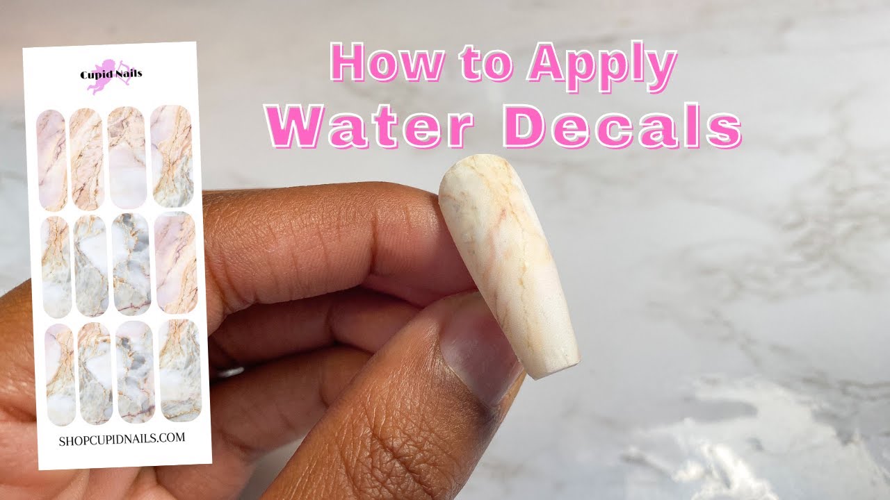How to apply water decals l press on nails
