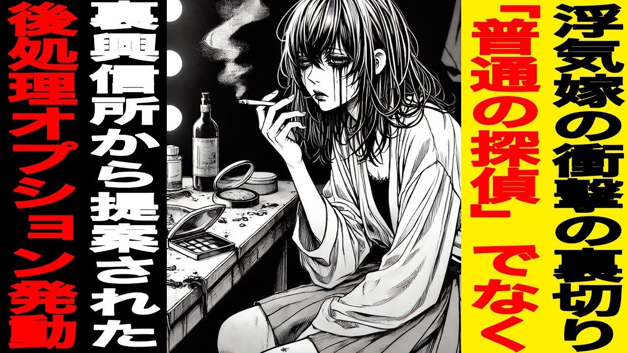 【漫画】浮気嫁の衝撃の裏切り…俺は「普通の探偵」でなく「裏興信所」に依頼することに…「ヤバい探偵」から提案された、後処理オプションを発動させたッッ！！！（修羅場）