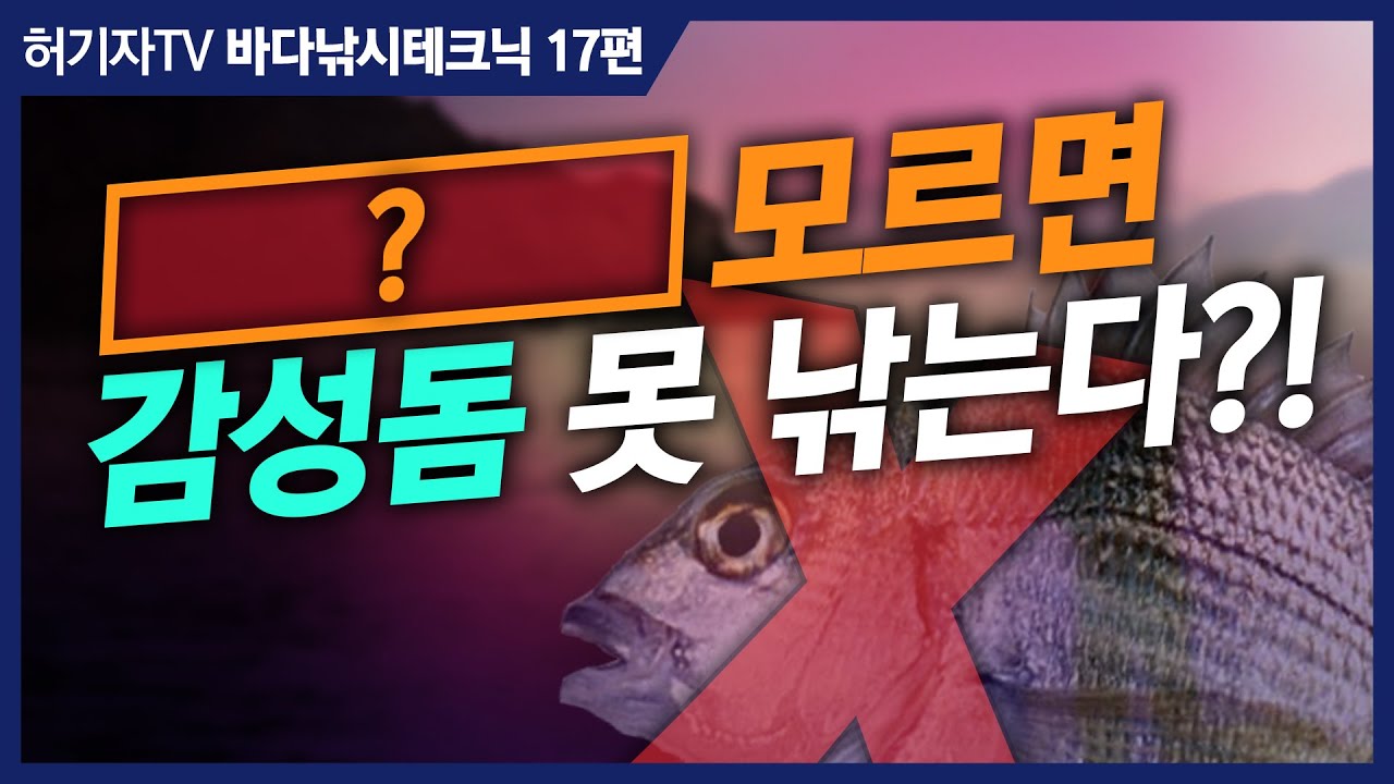 감성돔낚시 최대의 난제 ... 