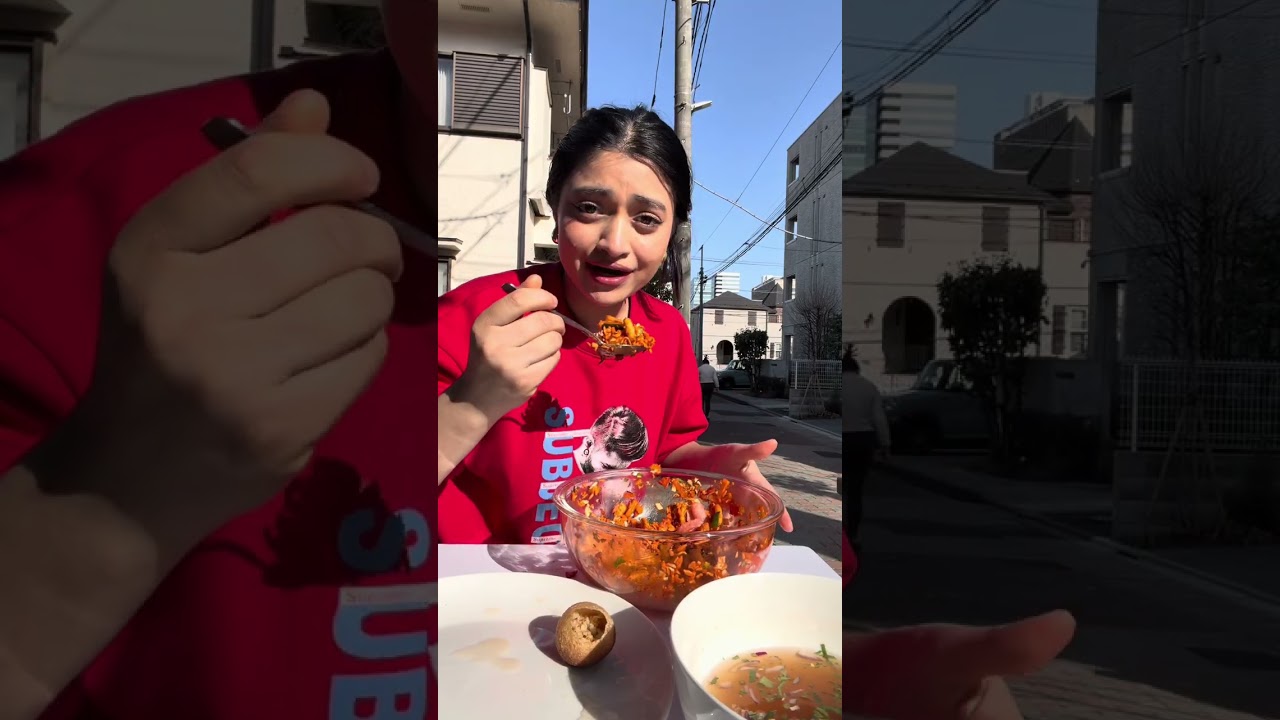 Spicy 🌶️ chatpat and panipuri challenge 🤤