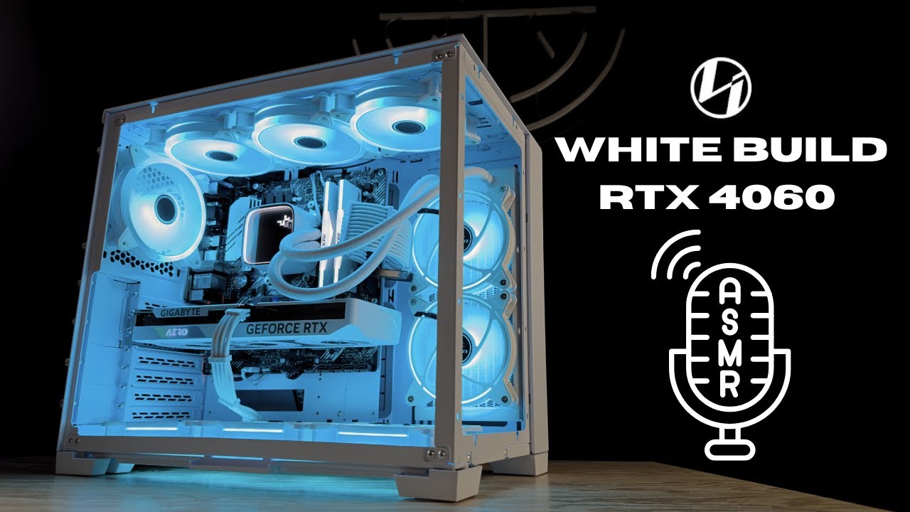 Расслабляющий ASMR Белый ПК | RTX 4060 | Ryzen 5 5600X
